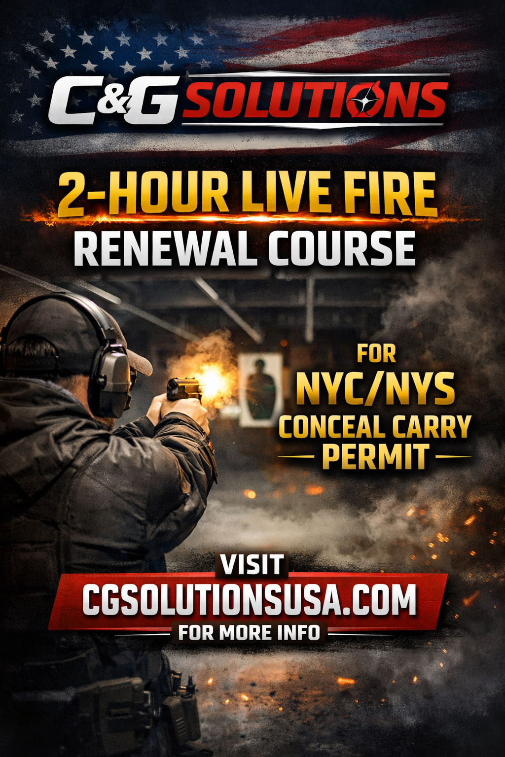 2-Hour Live Fire Renewal Course – NYC / NYS Concealed Carry Permit